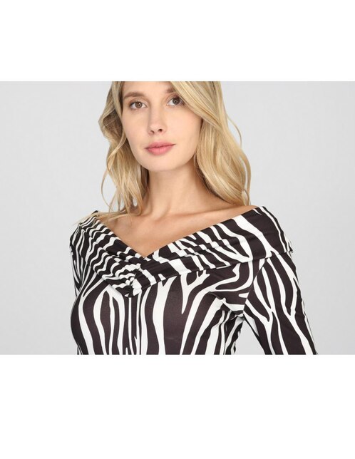 Body Studio F negro animal print en Liverpool