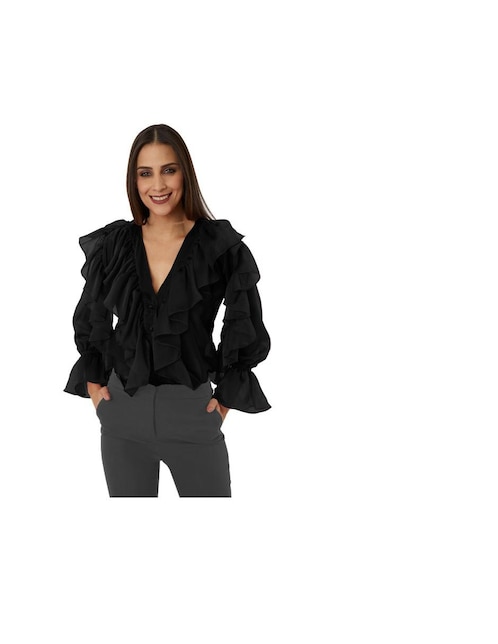 Blusa manga larga para mujer
