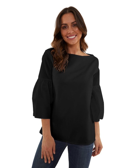 Blusa Beatriz Meade manga 3/4 corte recto