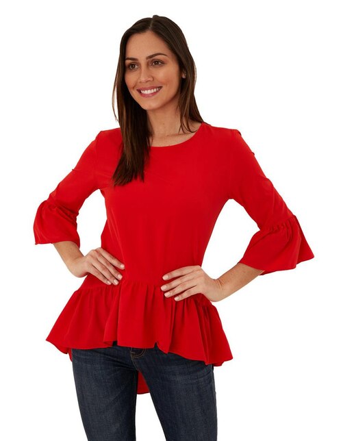 Blusa manga 3/4 para mujer Blusa manga 3/4 para mujer