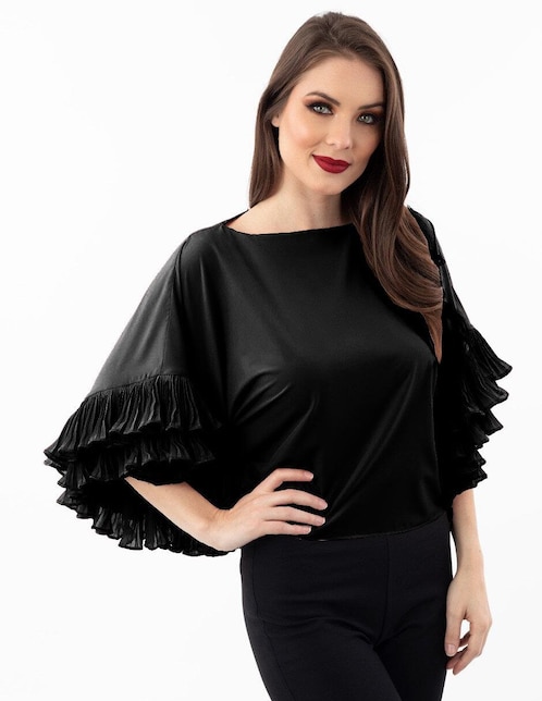 Blusa Beatriz Meade manga 3/4 para mujer