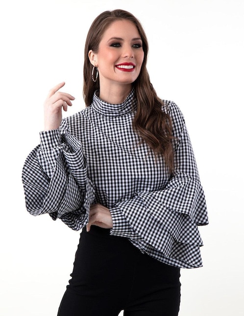 Blusa manga larga para mujer