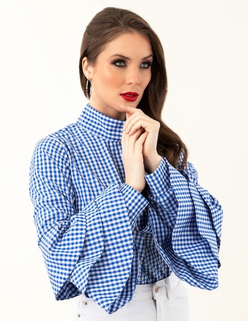 Blusa manga larga para mujer