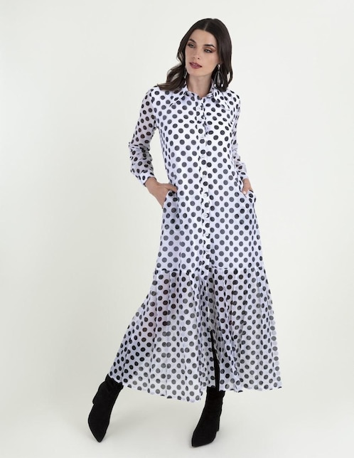 Vestido maxi casual Beatriz Meade para mujer