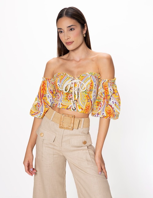 Blusa manga 3/4 para mujer