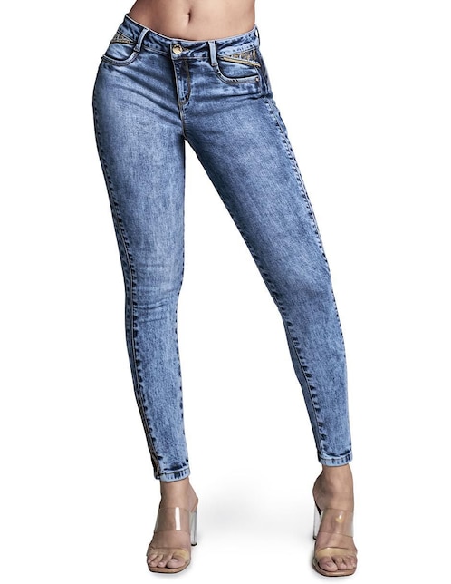 Jeans super skinny Seven Jeans corte cintura para mujer
