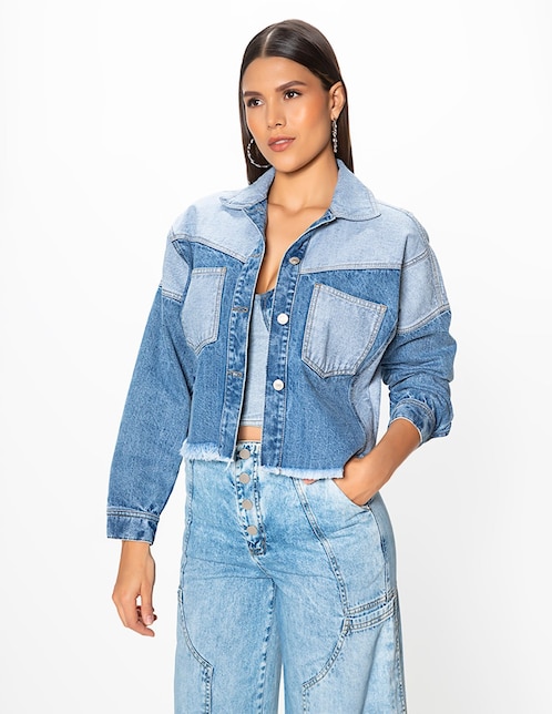 Chamarra cazadora Studio F para mujer