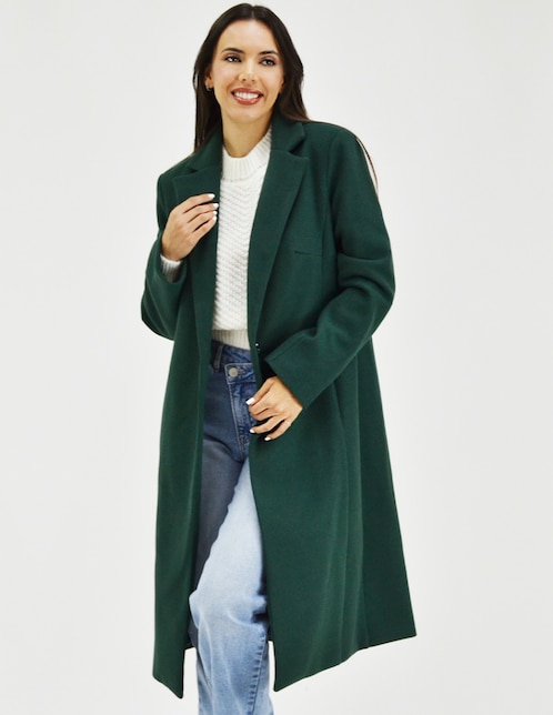 Abrigo Roman Fashion cruzado para mujer