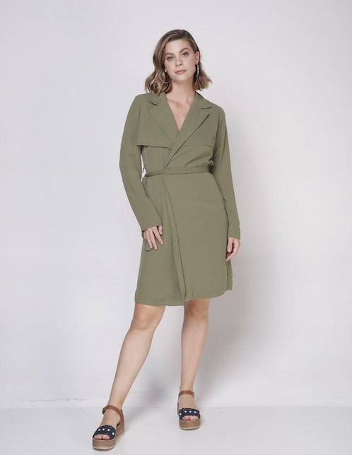 Vestido a la rodilla casual Linea Pura para mujer