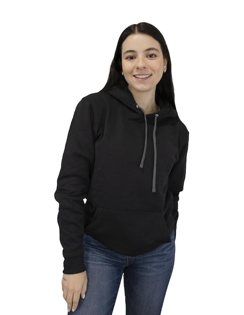 Sudadera con capucha y bolsa Indicum Denim para mujer
