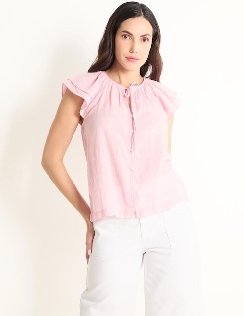 Blusa manga corta para mujer 1