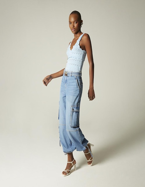 Jeans straight Studio F Aladino para mujer