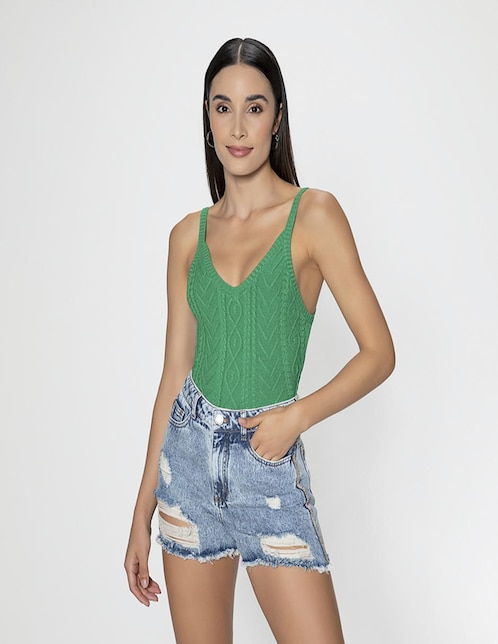 Blusa Studio F sin manga para mujer