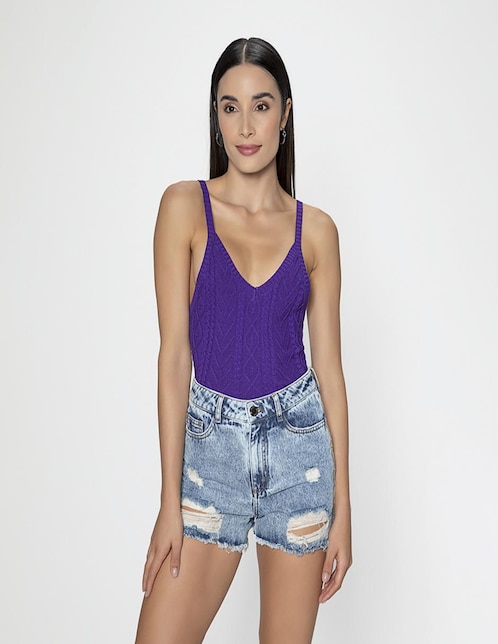 Blusa Studio F sin manga para mujer