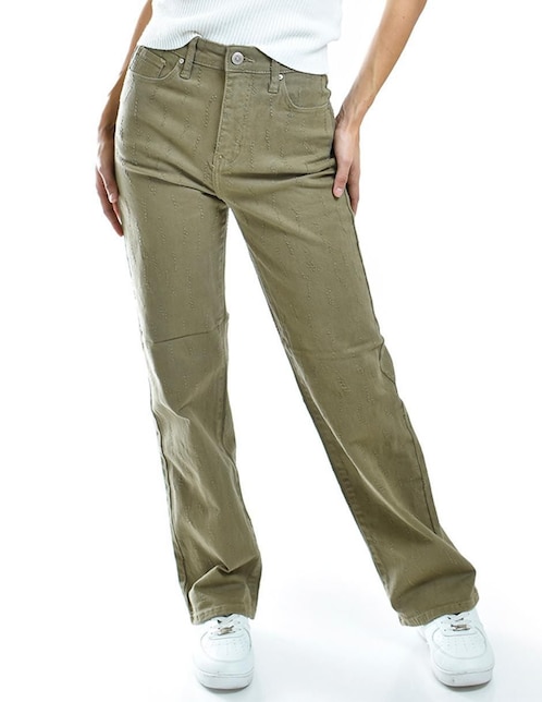 Jeans relaxed wide leg para mujer 1