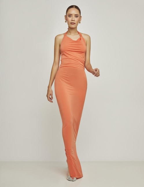 Vestido maxi formal Devendi para mujer