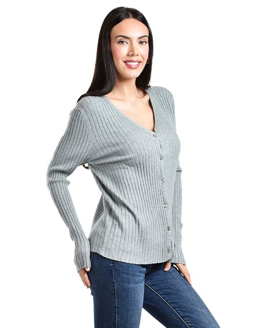 Cárdigan Punto Cuello V Cárdigan Punto Mujer Trendyol - Cuello V, Manga