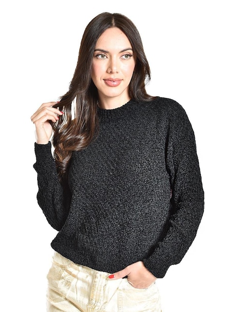 Suéter cuello redondo para mujer 1