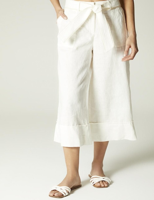 Pantalón coulotte Studio F amplio para mujer