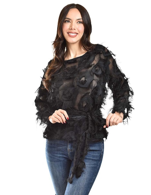 Blusa Roman Fashion manga larga para mujer