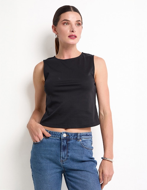 Playera cuello redondo para mujer 1