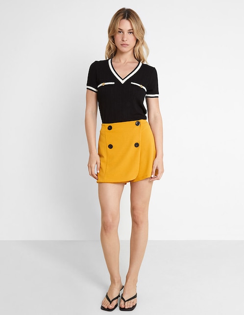 Falda short mini a la cintura 1