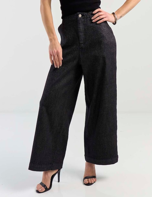 Jeans relaxed amplio Map para mujer