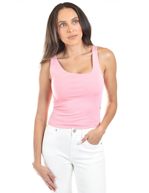 Top cuello asimétrico tirante ancho 1