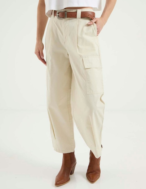 Pantalón cargo relajado para mujer 1
