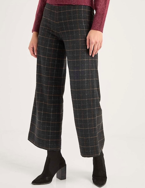 Pantalón capri Petite Studio wide leg para mujer