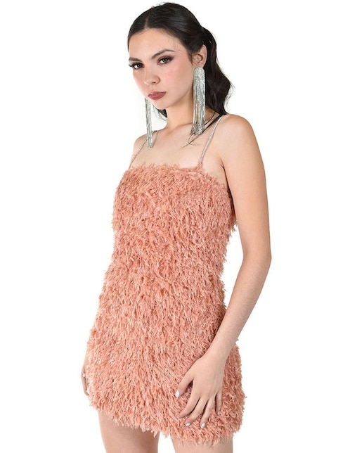 Vestido corto de fiesta escote cuadrado 1