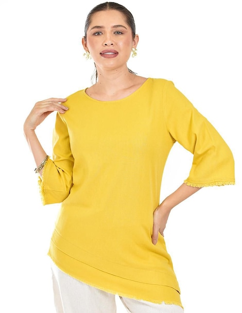 Blusa manga 3/4 para mujer 1