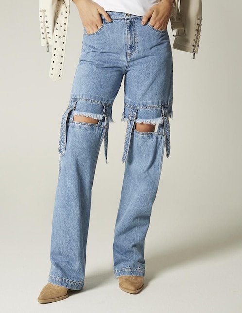 Jeans straight para mujer 1