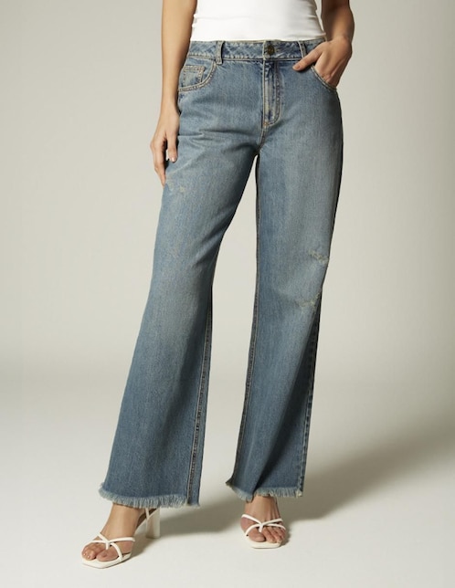 Jeans straight Studio F para mujer