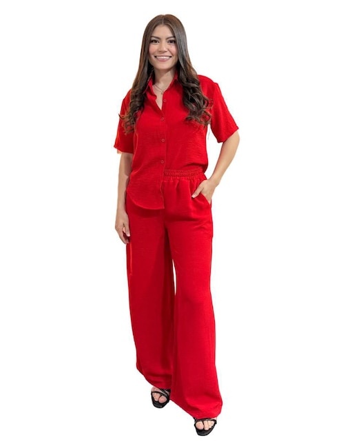 Conjunto casual yaretni moda sin familia ni coleccion "de" algodón y poliéster "para" mujer 2 piezas