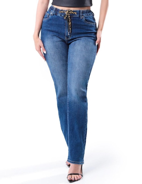 Jeans straight para mujer 1
