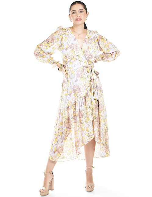 Vestido midi formal Roman Fashion para mujer