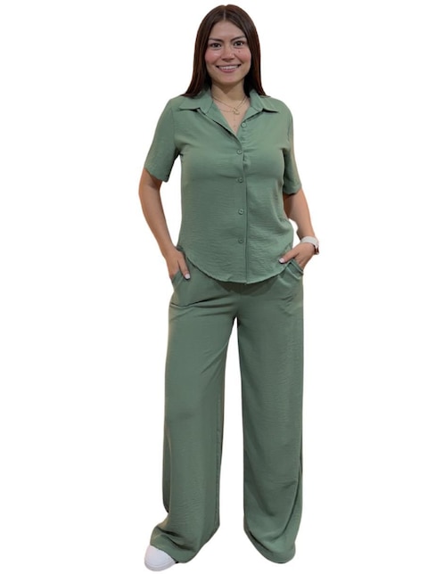Conjunto casual yaretni moda sin familia "de" algodón y poliéster "para" mujer 2 piezas