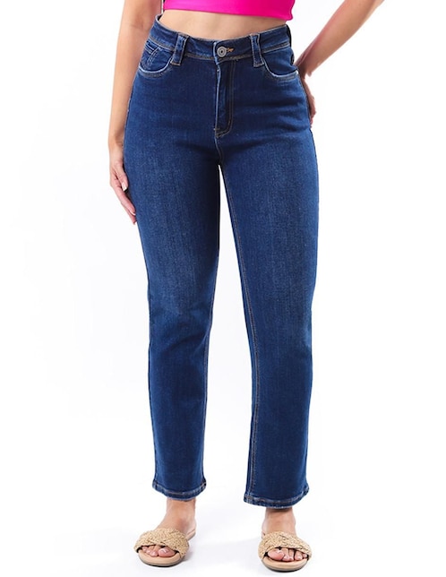 Jeans straight J-Dff-1686-Dark para mujer 1