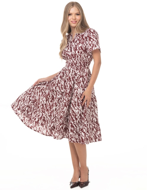 LVYOU Vestido midi casual Lvyou Primavera - Verano para mujer