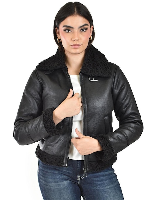 Chamarra casual Roman Fashion impermeable para mujer