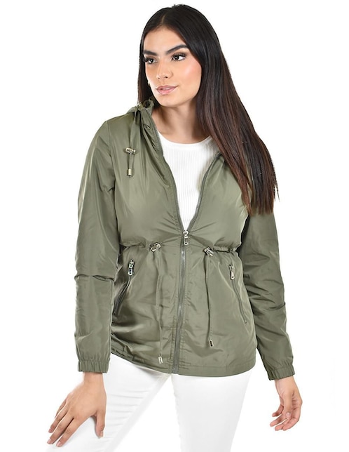 Chamarra casual Roman Fashion impermeable para mujer