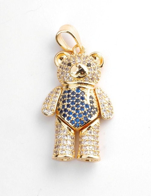 Dije de oso nuubiloso 18 K zirconia