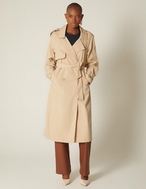 Gabardina con bolsillos para mujer 1