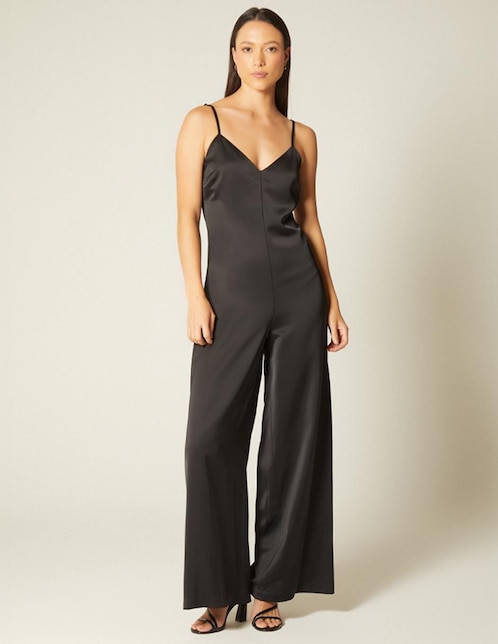 Jumpsuit para fiesta estampado liso para mujer