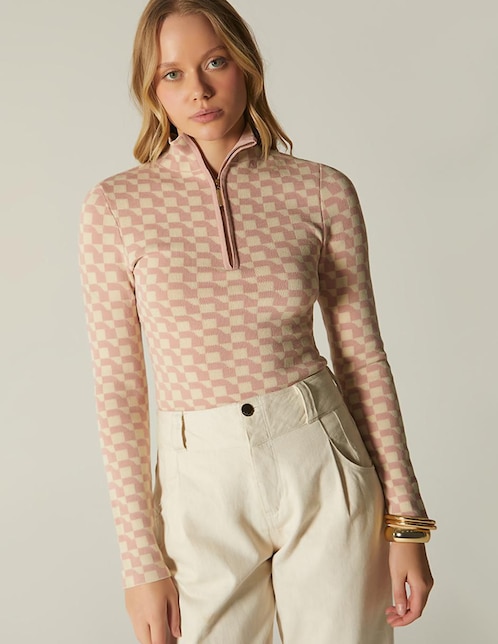 Suéter Studio F cuello alto para mujer