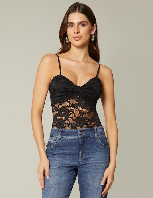 Body escote corazón para mujer