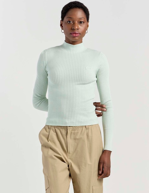 Suéter Hugo Blue cuello alto para mujer