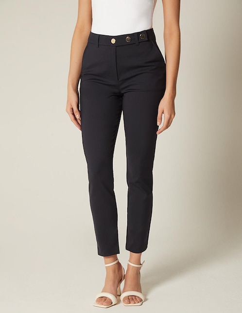 Pantalón chino Studio F slim para mujer