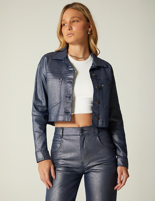 Chamarra Studio F Misisipi Denim Style para mujer